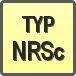 Piktogram - Typ: NRSc